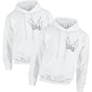 Hoodie voor hem en haar-Cadeau voor de liefste-Hoodies man-vrouw-met namen-Maat S
