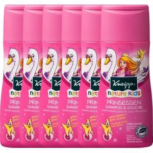 Kneipp Kids - 2-in-1 Shampoo & Douche - Prinsessen - Grootverpakking - Voordeelverpakking - 6 x 200 ml
