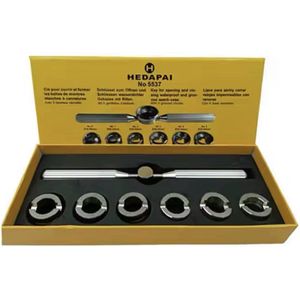 Horlogekast Opener | Horlogemakers Gereedschap | Professionele Horloge Reparatie Set | Luxe Horloges | Horloge Reparatie | 7-Delig
