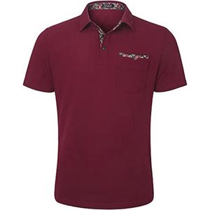 Modieus Paisley Poloshirt voor Heren met Korte Mouwen