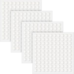 400 stuks 1/4 inch zelfklevende doorzichtige rubberen bumpers - Antislip kastdeurstoppers