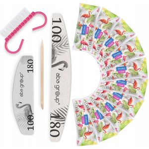 Aba Group Nagelvijlen & Polyjsters Set 10 stuks - 100/180