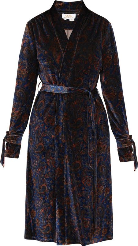 usha FESTIVAL Kimono  navy / donkerrood