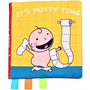 Baby speelgoed/kinderboekenweek/ sinterklaas/ kerstcadeau/ Educatief Baby Speelgoed /Zacht Baby boek /Zacht Speelgoed/Speelgoed voor baby/ Speelgoed Voor Kinderen/baby boekje/ ""It's potty time ""thema