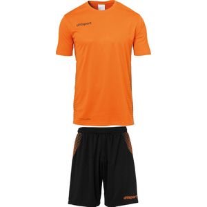 Uhlsport Score Sporttenue Korte Mouw Heren - Fluo Oranje / Zwart | Maat: M