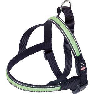 Nobby Lichtgevende Tuig - Hond - Groen - Buikband: 50 tot 65 cm - Borstband: 48 cm