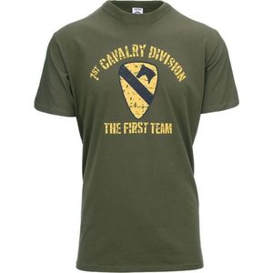 Fostex WWII Series - T-shirt 1st Cavalry Division (kleur: Groen / maat: S)