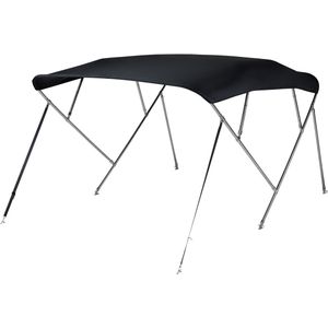 NALUX RVS Biminitop 4 bogen - Hoogte 137 cm -Breedte 170-182 cm