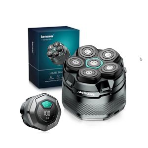 WNHB® Hoofdscheerapparaat 6D – Kaal Hoofd En Baard Scheren – 6 Scheerkoppen – Magnetisch – USB Oplaadbaar – LED Display – Nat En Droog Gebruik