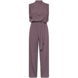 SISTERS POINT - Jumpsuit - Donkerbruin - Lang/maxi - V-hals