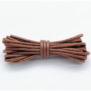 2 paar 160 cm lange gewaxte katoenen veters - Ronde gewaxte veters van 2,5 mm - Stevige ronde veters - Duurzame veters - Veters voor laarzen - Waterdichte leren veters - Voor nette schoenen en laarzen