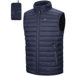Gevoerde hybride gewatteerde vest voor heren - 5 zakken, ideaal voor outdoor activiteiten, hardlopen, golf, wandelen en paardrijden
