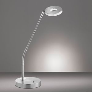 Fischer & Honsel - Tafellamp Dent - 1x LED 6 W (incl.) - Mat Nikkel Metaal