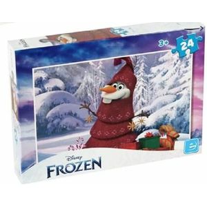KING Puzzel Frozen Kerst 24 Stukjes