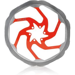 XLC remschijf CNC 180mm zilver/rood BRX58