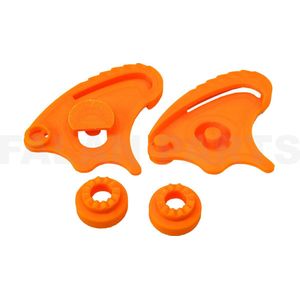 Roof Boxer Helm Oortjes Set Oranje