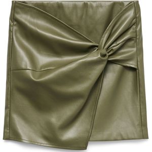 VERO MODA - VMGAWN MW PU SHORT WRAP SKIRT WVN BTQ - Dames - Rokken