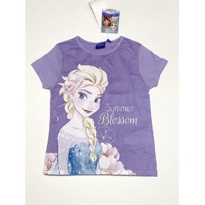 Disney Frozen t-shirt - Summer Blossom - lila - maat 110 (5 jaar)