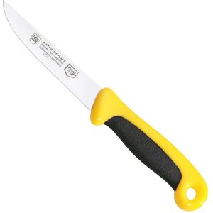 RÖR Solingen Universeelmes - Extra Grip - RVS - Lemmet 13 cm - Zwart met Geel