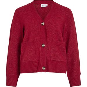 Vila Vest Vimiraz V-neck Knit Cardigan/pb 14110802 Jester Red Dames Maat - M