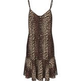 Getailleerde mini-jurk met tailleband, model 'NYA'