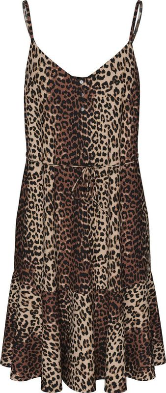 Getailleerde mini-jurk met tailleband, model 'NYA'