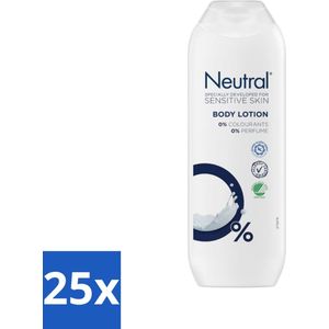 25 x Neutral - Bodylotion - Gevoelige Huid - 0% Kleurstof & Parfum - 250 ml - Droge Huid - Hydraterend - Verzorging