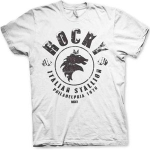 Rocky Heren Tshirt -S- Italian Stallion Wit