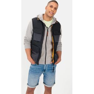 camel active Outdoor gilet met opgezette zakken - Maat menswear-50 - Donker blauw