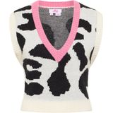 MYMO Trui  lichtbeige / pink / zwart