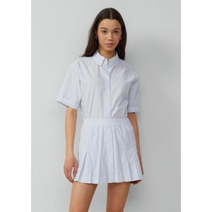 Rok - Hoog Uitgesneden - Strokenrok - Licht en Vrouwelijk