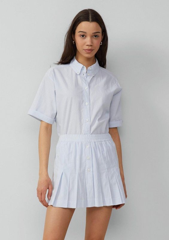 Rok - Hoog Uitgesneden - Strokenrok - Licht en Vrouwelijk