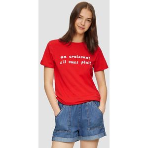 QS Shirt  rood / wit