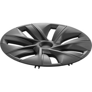 Wieldop Wieldoppen, 19 inch, 2020-2023 Model Y, Volledig Gemonteerde Wieldop met Drukknop, Beschermende Tape en Ventielopening, ABS en PC Wieldop met Hoge Robuustheid