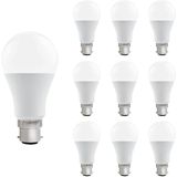 VITO LED Lamp A60 B22 - 15W (vervangt 100W) - 1395lm - 6400K - 220-240V - Ø50mm - Energiezuinig - 10 stuks