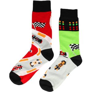 Sokken - Racing F1 Formule 1 - Katoen - Uniseks - Schoenmaat 38-45 Funny Happy Socks