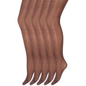 Grote maten panty | Niet gevormd | 30 Denier | Merk: Marianne | Maat: XL t/m XXXL | Kleur: Graphite | 5 Paar