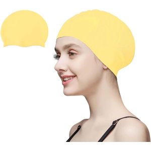 Allecto Plus - Siliconen badmuts voor lang haar, waterdicht en antislip, geschikt voor volwassenen en kinderen