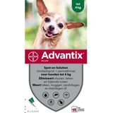 Bayer Advantix Vlooien & Teken Pipetten - Hond tot 4Kg - 6 stuks