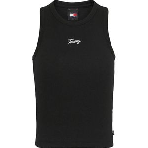 Tommy Jeans Slim Script Tank Ext Mouwloos T-shirt