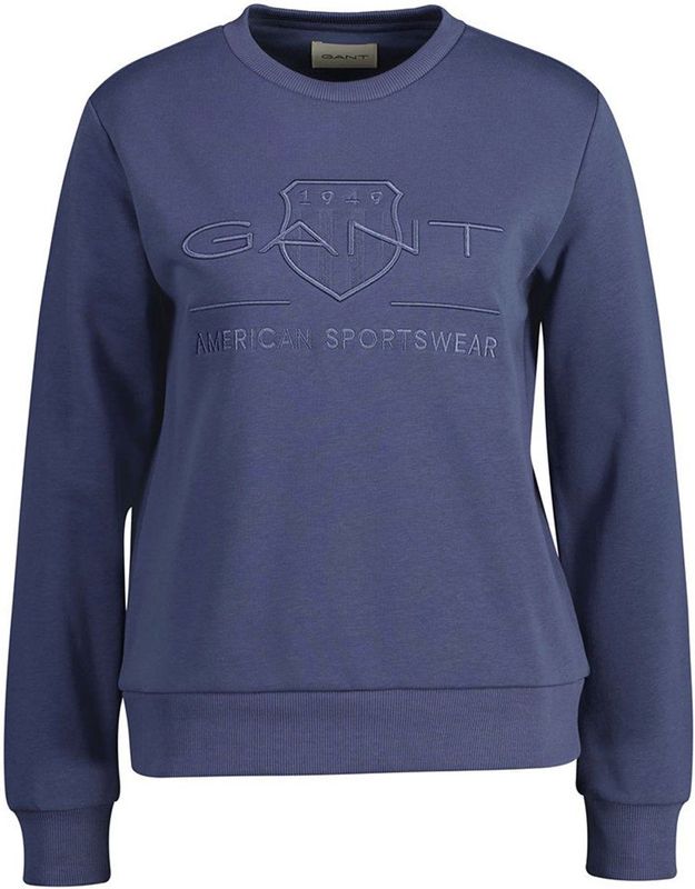 Gant - Tonal Archive Shield - Sweatshirt - Blauw