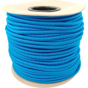 Elastisch Touw - Blauw - 8mm - elastiek per meter