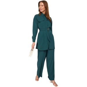 Trendyol Zwart Geweven Tweedelige Set Tctss24Us00061