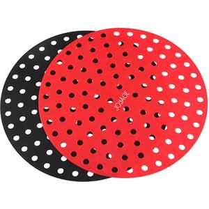 Joyage® Airfryer Silicone Pads - Accessoire voor heteluchtfriteuse - Herbruikbaar - Rond- 23 cm