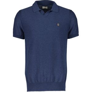 Dstrezzed Polo Melange Slub Donkerblauw