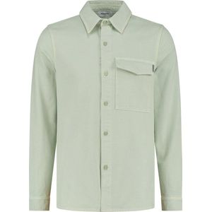 Purewhite - Heren Regular Fit Overhemd - Groen - Maat S