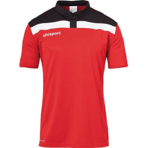 Uhlsport Offense 23 Polo Kinderen - Rood / Zwart / Wit | Maat: 140