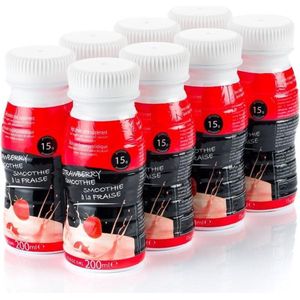 Proday Proteïne Dieet Smoothie (8 flesjes) - Aardbei - Geschikt voor eiwitdieet en koolhydraatarm dieet
