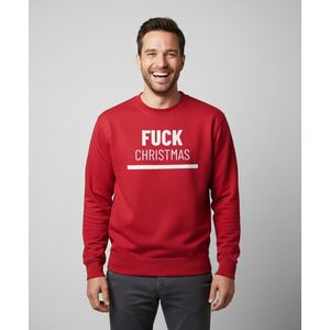 Fuck Christmas | Sweater - Rood - XXXL