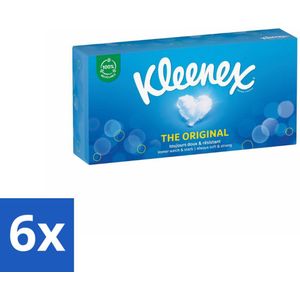 6 x Kleenex Original Tissues 72 stuks per verpakking - Kleenex Tissues - Tissues Voor Het Hele Gezin - Zachte Tissues - Sterke Tissues - Tissues Voor Verkoudheid